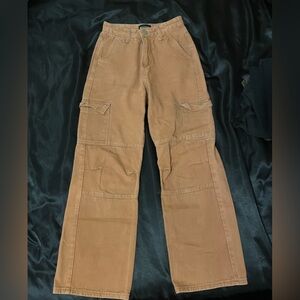 Womens pretty little things orange cargo pants/jeans